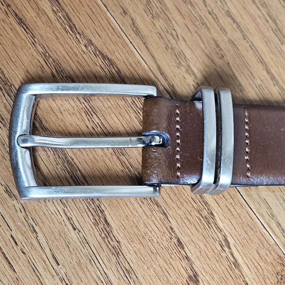 Italian Leather Eurometal Brown Belt 38 Business Casual Eurometal See Descr. **